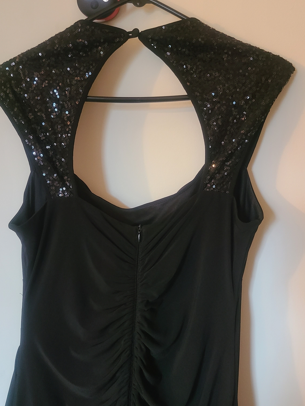 R&M Richards Black Sequin Maxi Dress - Picture 2 of 6
